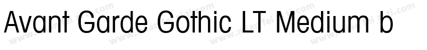 Avant Garde Gothic LT Medium blod字体转换